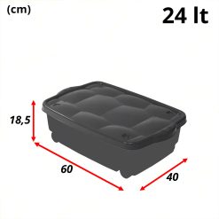 Storage Box 24L 60x40x18,5 Colori Assortiti Set 2pz - immagine 5