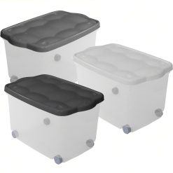 Storage Box 55L 60x40x36 Colori Assortiti Set 3pz - immagine 1