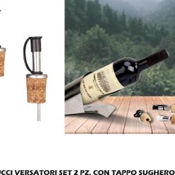 BECCUCCI VERSATORI SET 2 PZ. CON TAPPO SUGHERO