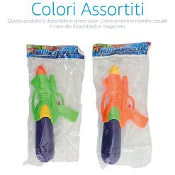 Pistola Acqua 28x15 cm – Spara fino a 10 Metri, Plastica, Colori Assortiti, Gioco Divertente per Bambini in Spiaggia e Giardino - immagine 2