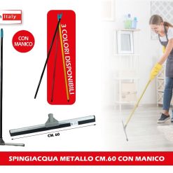 SPINGIACQUA METALLO CM.60 CON MANICO