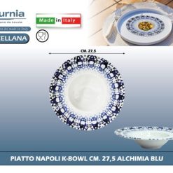 Piatto Napoli K-Bowl Cm.27,5 Alchimia Blu