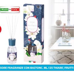 DIFFUSORE FRAGRANZE CON BASTONC. ML.125 THIARE'/FRUTTI ROSSI