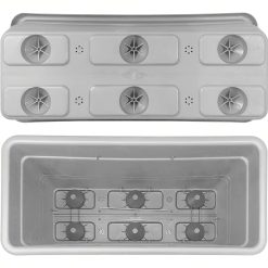 Fioriera Rettangolare Plastica 100 cm per Piante e Fiori con Sottofioriera da Esterno Bianco, Resistente ai Raggi UV, Made in Italy - immagine 4
