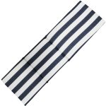 Cuscino per Sdraio da Esterno a Righe Bianco/Blu 46x148cm
