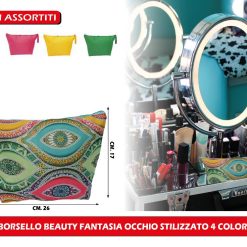 BORSELLO BEAUTY FANTASIA OCCHIO STILIZZATO 4 COLORI