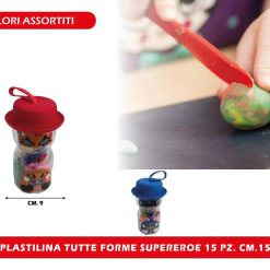 PLASTILINA TUTTE FORME SUPEREROE 15 PZ. CM.15