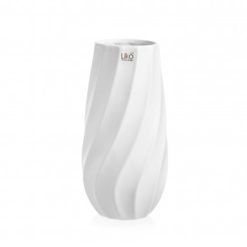 Vaso in Ceramica Yukon Bianco cm 12,6X26h – Eleganza, Arredo Moderno, per Piante - immagine 1