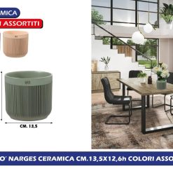 CASPO' CERAMICA NARGES CM.13,5X12,6h COLORI ASSORTITI