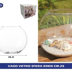 VASO VETRO SFERA EDEN CM.25