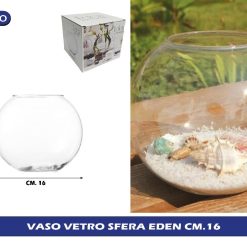 VASO VETRO SFERA EDEN CM.16
