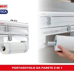 PORTAROTOLO DA PARETE 3 IN 1