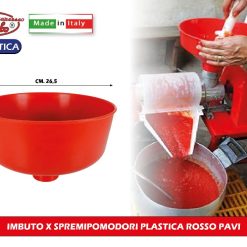 IMBUTO X SPREMIPOMODORI PLASTICA ROSSO PAVI