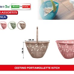 CESTINO PORTAMOLLETTE KITCH