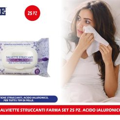 SALVIETTE STRUCCANTI FARMA SET 25 PZ. ACIDO IALURONICO