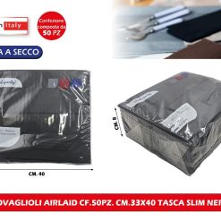 TOVAGLIOLI AIRLAID CF.50PZ. CM.33X40 TASCA SLIM NERO