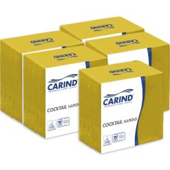 Sicignano | Confezione 100x20 Pezzi Tovaglioli Tovagliolini Fazzoletti di Carta 2 Veli 24x24cm Cocktail in Cellulosa Goffrati Piega 1/4 Giallo - Aperitivo Feste Party Bar Hotel Pub