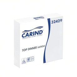 Tovaglioli Fazzoletti di Carta 2 Veli 38x38cm Top Dinner 40 Pezzi in Cellulosa Eleganti Grandi Piega 1/4 Bianco
