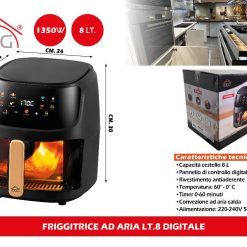 FRIGGITRICE AD ARIA LT.8 DIGITALE