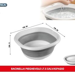 BACINELLA PIEGHEVOLE LT.5 SALVASPAZIO