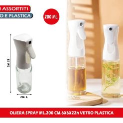 OLIERA SPRAY ML.200 CM.6X6XX22h VETRO PLASTICA