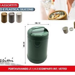 PORTAVIVANDE LT.1,4 2 SCOMPARTI INT. VETRO