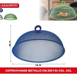 COPRIVIVANDE METALLO CM.30X14h COL. ASS.
