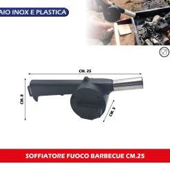 SOFFIATORE FUOCO BARBECUE CM.25
