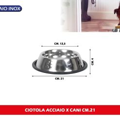 CIOTOLA ACCIAIO X CANI CM.21