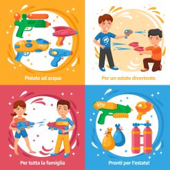 Pistola Acqua Beep 15×9,5 cm – Plastica Resistente, Colori Assortiti, Gioco Estivo per Bambini - immagine 4
