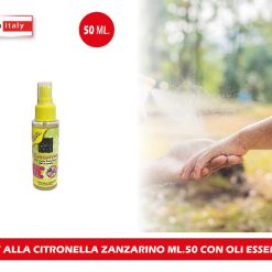 SPRAY ALLA CITRONELLA ZANZARINO ML.90 CON OLI ESSENZIALI