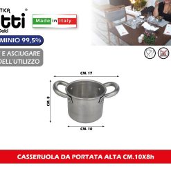 CASSERUOLA DA PORTATA ALTA CM.10X8h - immagine 1