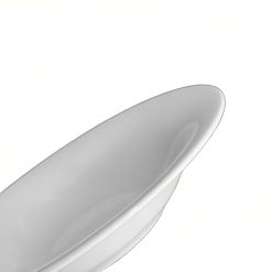 Piatto Fondo Porcellana Bianco Rotondo cm 26 Napoli Pasta B-Bowl per Primi Piatti, Resistente, Lavabile in Lavastoviglie, Adatto per Microonde, Made in Italy - immagine 3