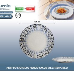 PIATTO SIVIGLIA PIANO CM.28 ALCHIMIA BLU (Copia)