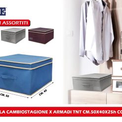 SCATOLA CAMBIOSTAGIONE X ARMADI TNT CM.50X40X25h COL. ASS.