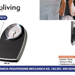 BILANCIA PESAPERSONE MECCANICA KG.136 DIV. 500 GRAMMI