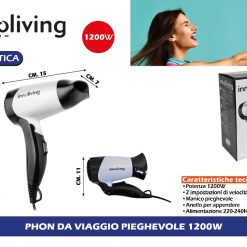 PHON DA VIAGGIO PIEGHEVOLE 1200W