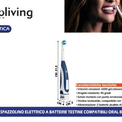 Spazzolino Elettrico a Batterie Testine Compatibili Oral B