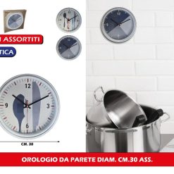 OROLOGIO DA PARETE DIAM. CM.30 ASS.