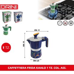 CAFFETTIERA FRIDA KAHLO 1 TZ. COL. ASS.