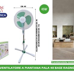 VENTILATORE A PIANTANA PALA 40 BASE RAGNO