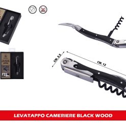LEVATAPPO CAMERIERE BLACK WOOD