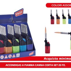 ACCENDIGAS A FIAMMA CANNA CORTA SET 20 PZ.