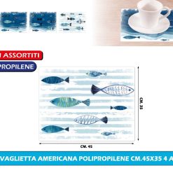 TOVAGLIETTA AMERICANA POLIPROPILENE CM.45X35 4 ASS.