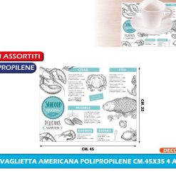 TOVAGLIETTA AMERICANA POLIPROPILENE CM.45X35 4 ASS.