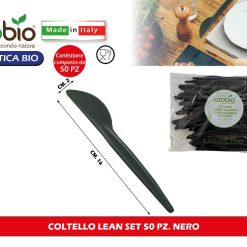 COLTELLO LEAN SET 50 PZ. NERO