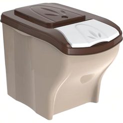 Sicignano | Contenitore Porta Crocchette per Cani Gatti 20 lt, Portata 10 kg, con Coperchio - Igienico, Occupa Poco Spazio - Componibile, Sovrapponibile, Impilabile