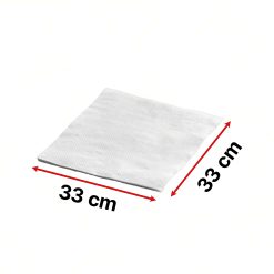 Fazzoletti Tovaglioli di Carta Monouso per la Tavola, 400 pezzi, Maxi Scorta, 33x33cm, Cellulosa, 1 Velo, Piega 1/4, 700 gr - immagine 6