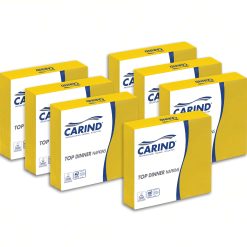 Sicignano | Confezione 40x42 Pezzi Tovaglioli Fazzoletti di Carta 2 Veli 38x38cm Top Dinner in Cellulosa Eleganti Grandi Piega 1/4 Giallo - Pranzo Cena Eventi Ristorante Cerimonie Feste