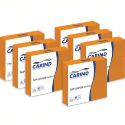 Sicignano | Confezione 40x42 Pezzi Tovaglioli Fazzoletti di Carta 2 Veli 38x38cm Top Dinner in Cellulosa Eleganti Grandi Piega 1/4 Arancione - Pranzo Cena Eventi Ristorante Cerimonie Feste